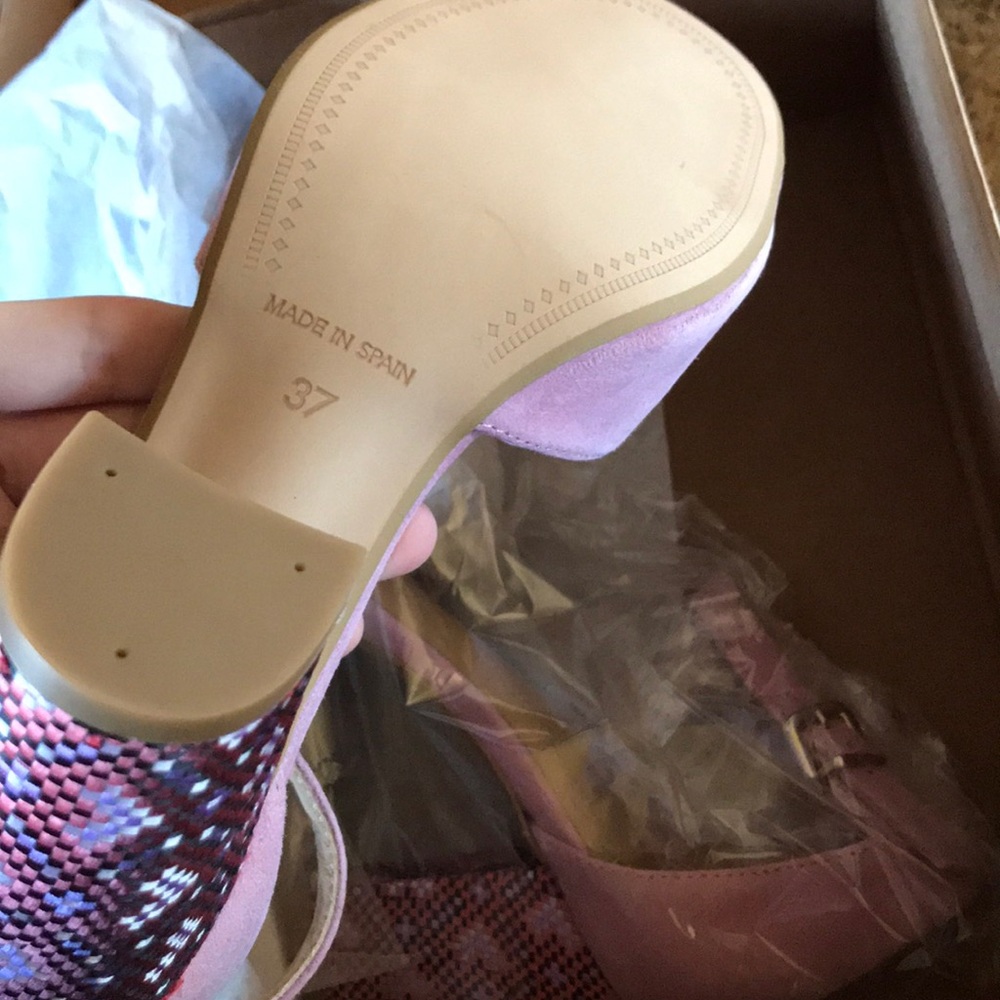 Brand New Anthropologie Christie Printed Heels - Picture 4 of 6